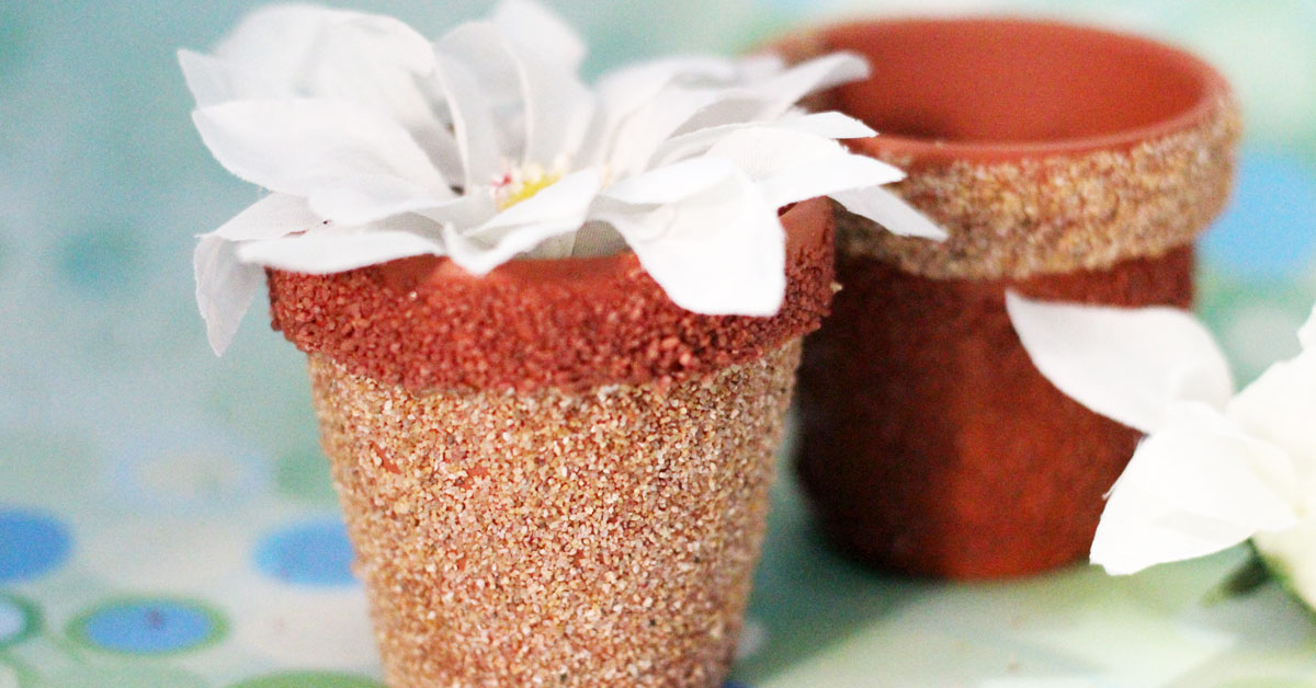 Diy Flower Pots With Cool Texture