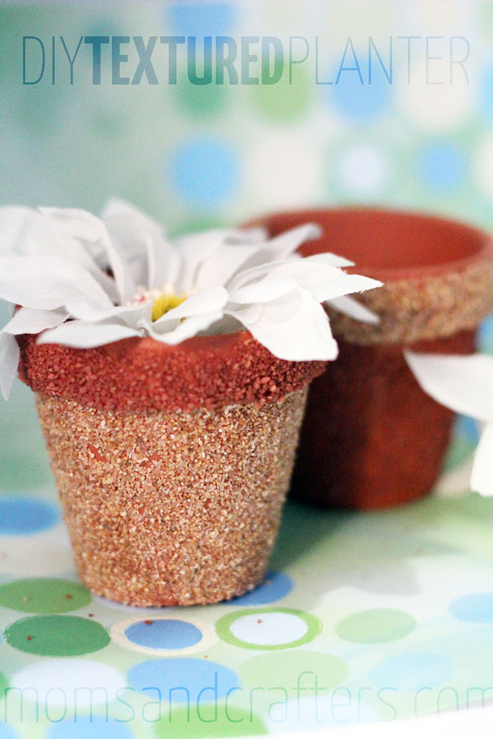 Hot Glue Textured Flower Pots