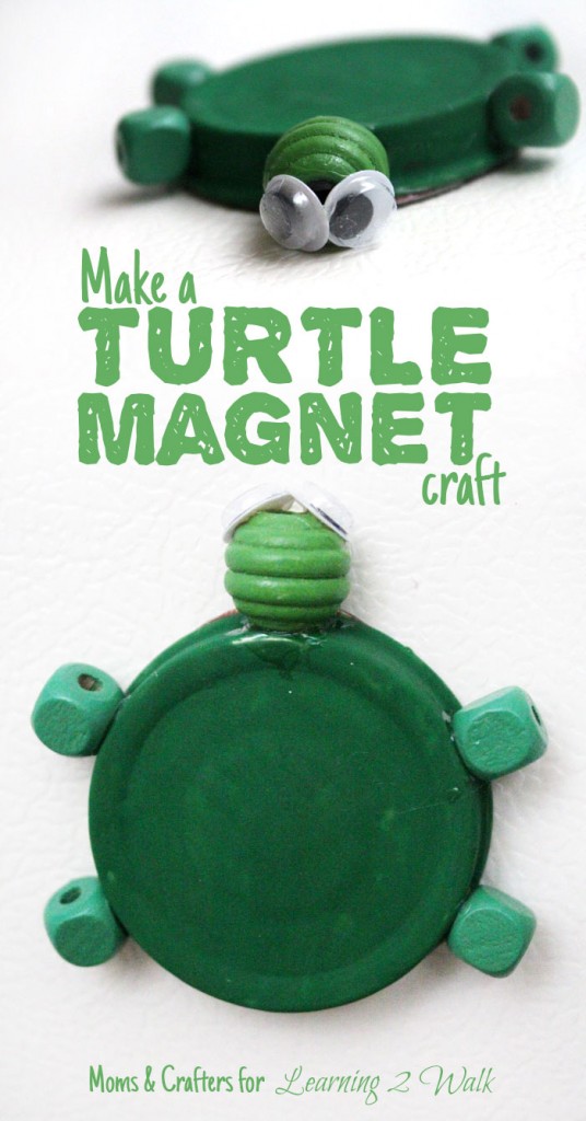 Make an adorable turtle magnet craft on the cheap! Check out this adorable easy upcycled kids craft