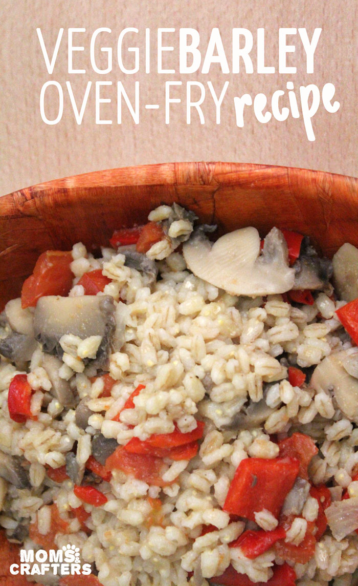 Veggie Barley Oven Fry Recipe