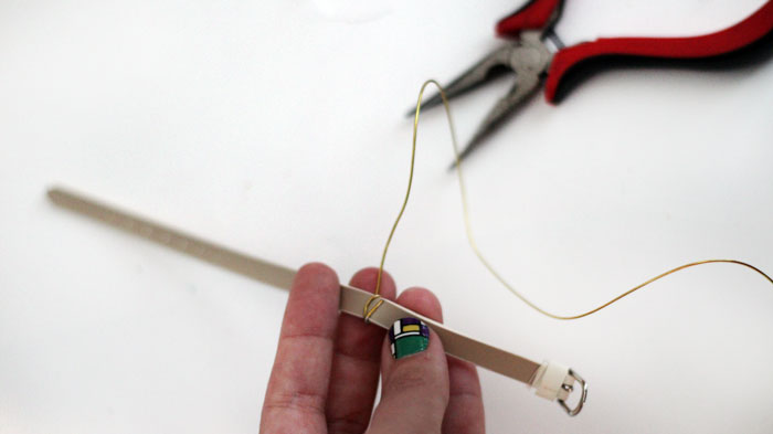 how to make a wire wrapped bracelet tutorial