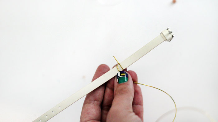 how to make a wire wrapped bracelet tutorial