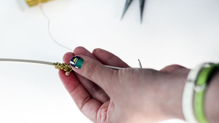 how to make a wire wrapped bracelet tutorial