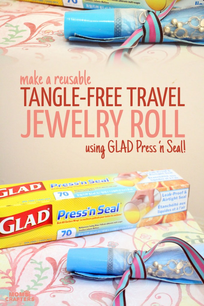DIY Jewelry Roll for Tangle Free Travel * Moms and Crafters