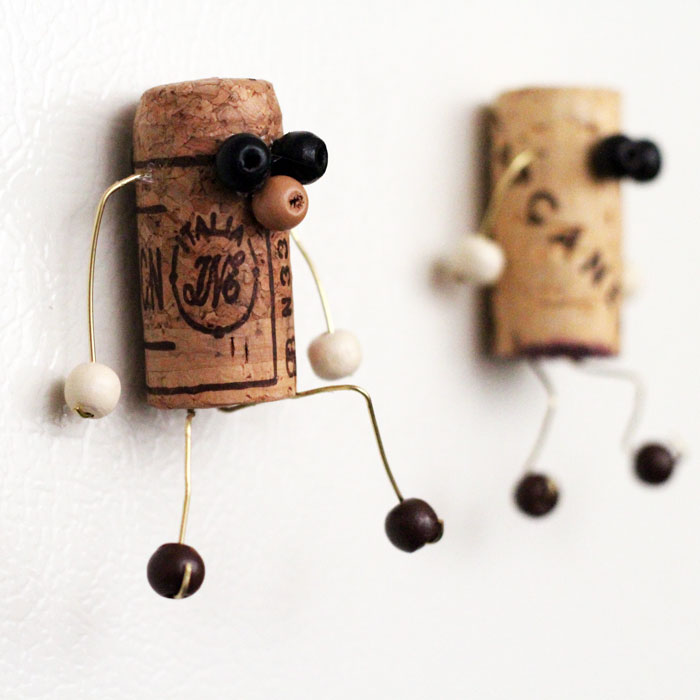 Cork Character Magnets Craft