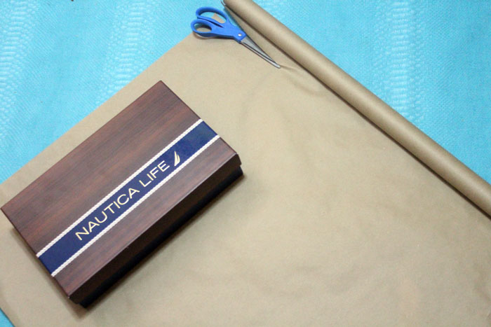 How to make a DIY nautical gift wrap for guys (or gals!)