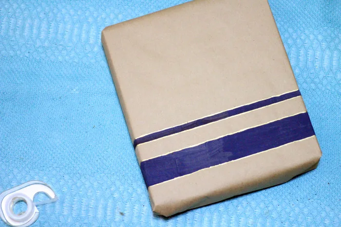How to make a DIY nautical gift wrap for guys (or gals!)