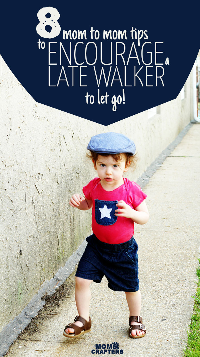 Are you struggling with How to encourage a toddler to walk? Do you have a late walker who refuses to let go? These practical positive parenting tips will help encourage your tot!