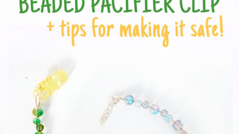 How to make a beaded pacifier holder