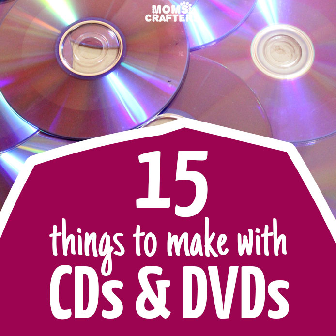 15 fantastiske måder at genbruge og lave håndværk med gamle CD'er og DVD'er på! Dette er den bedste DIY CD upcycling håndværksliste, jeg har set