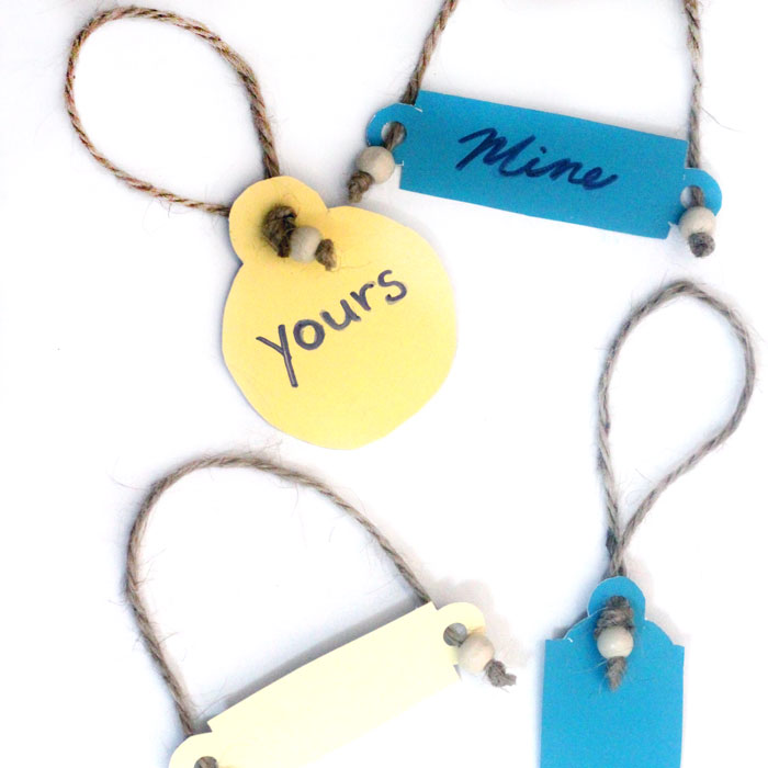 Make these fun DIY water bottle hang tags to remind you to drink, and to avoid confusion at family parties!