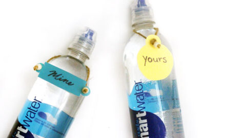 DIY Water Bottle Hang Tags