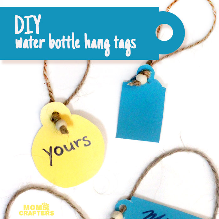 Make these fun DIY water bottle hang tags to remind you to drink, and to avoid confusion at family parties!