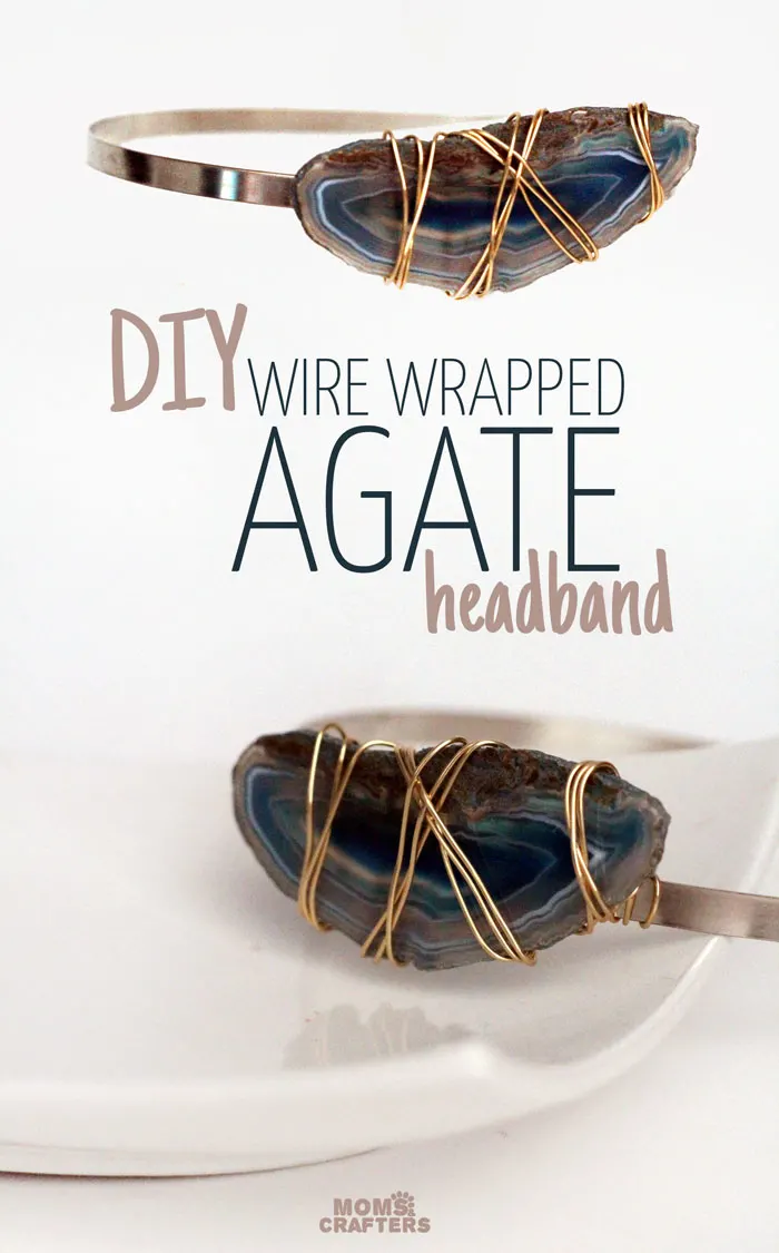 Isn't this wire wrapped headband stunning? And you can MAKE IT! It's such an awesome, professional craft to make to sell or as a DIY gift!