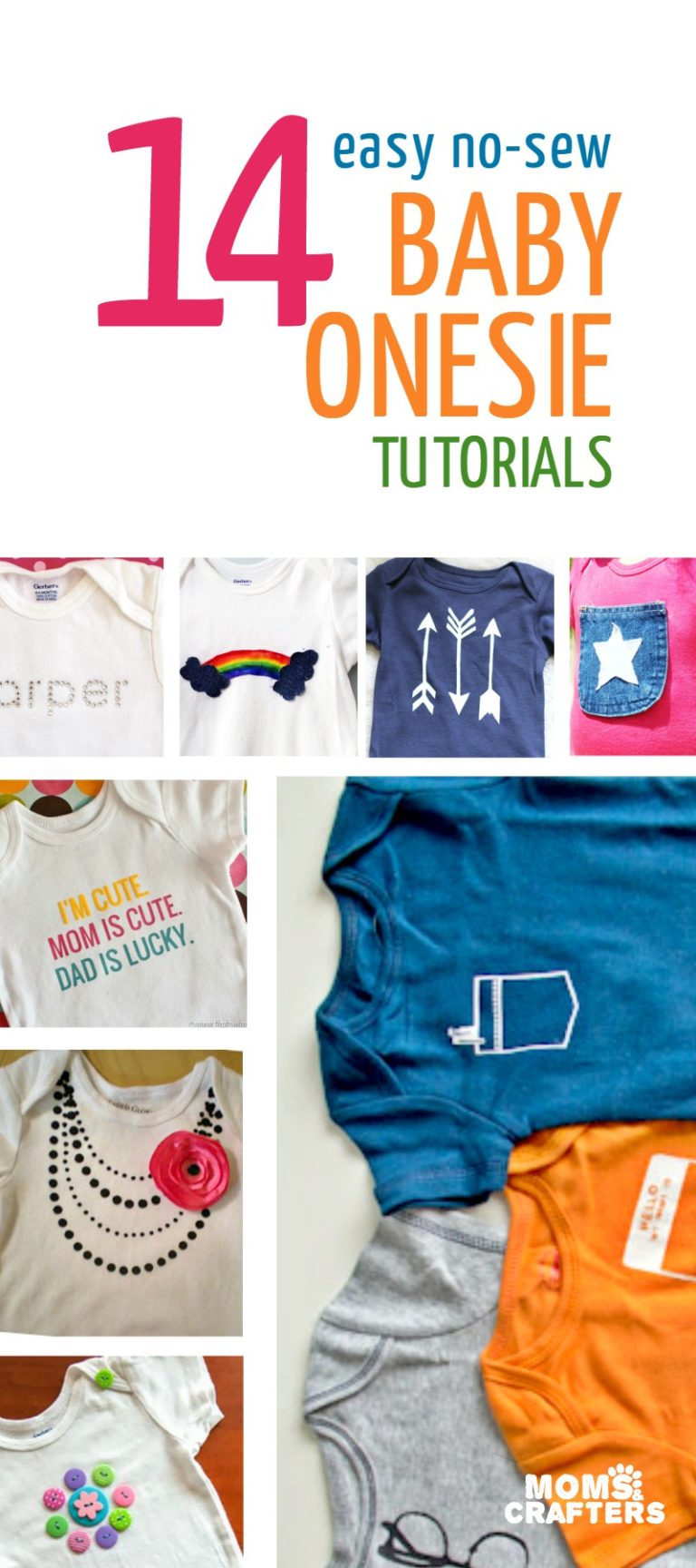14 No Sew Onesie Ideas * Moms and Crafters