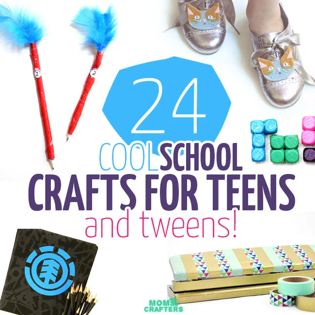 You've got to check out this amazing list of back to school crafts for tweens and teens - I want to make them all!