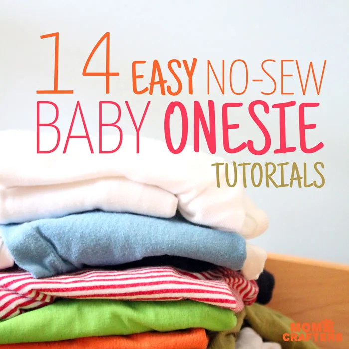 You are going to want to make every one of these adorable DIY no sew onesie ideas! They are perfect baby shower gifts and crafts for baby boys or girls!