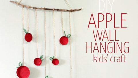 Apple Craft for Kids: make an apple wall hanging