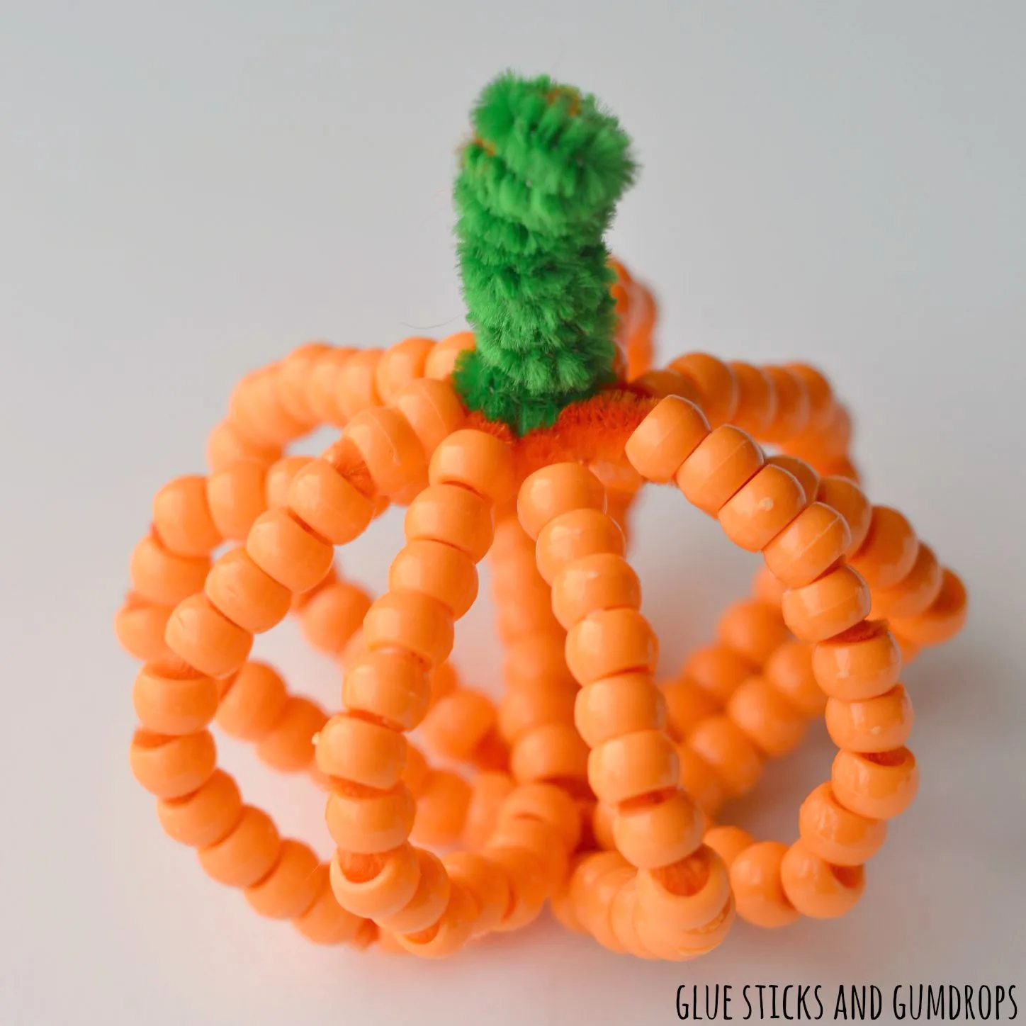 Beaded Pumpkin Kids Halloween Craft