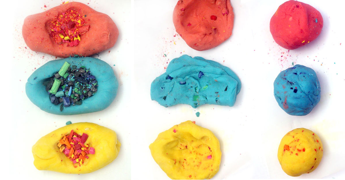 Crayon Play Dough * Moms and Crafters