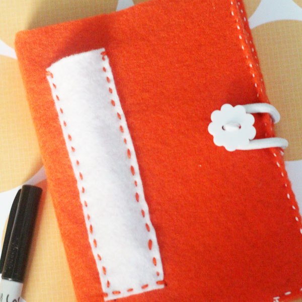 DIY FELT COVERED NOTEBOOK