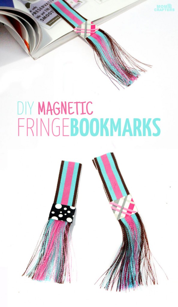 DIY Fringed Bookmarks * Moms and Crafters