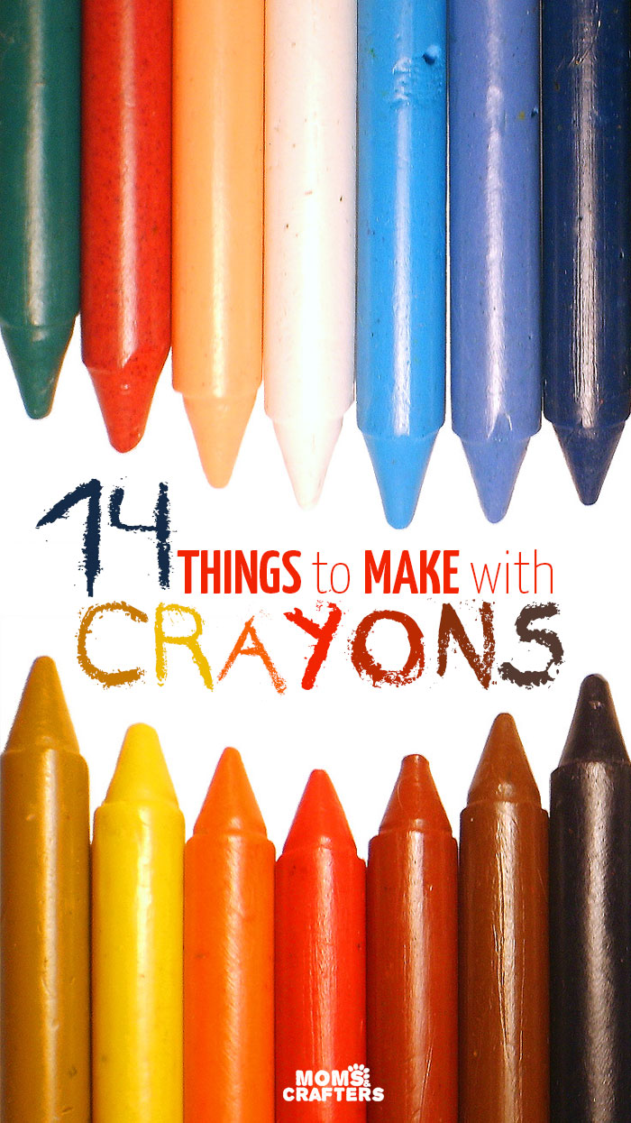 Check out this amazing list of things to make with crayons! You can upcycle old crayon pieces or turn whole crayons into fun DIY projects, crafts, and recipes for play. Includes ideas for kids, teens, and adults.