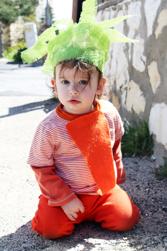 I love this Halloween costume for toddlers - such a great DIY idea! It's a no sew carrot costume that's really cheap and easy to put together too.