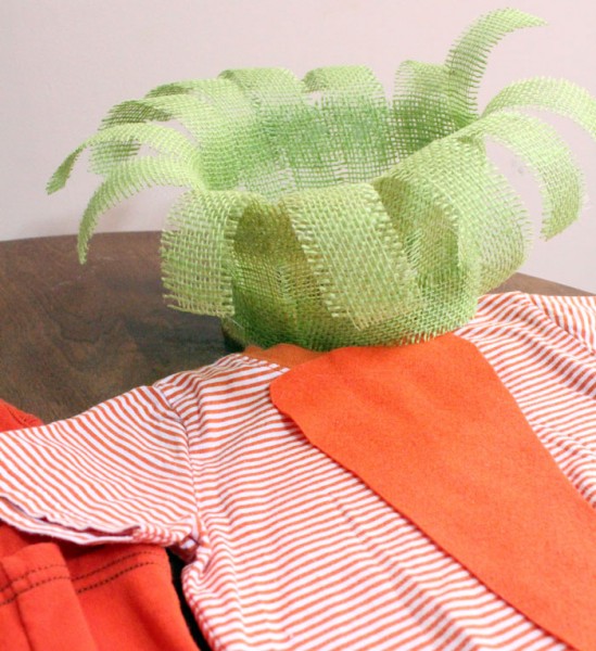 DIY No Sew Carrot Costume for Toddlers * Moms and Crafters