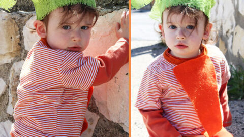 DIY No Sew Carrot Costume for Toddlers