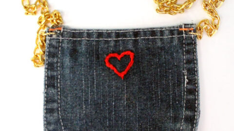 DIY Recycled Jeans Purse (No Sew)