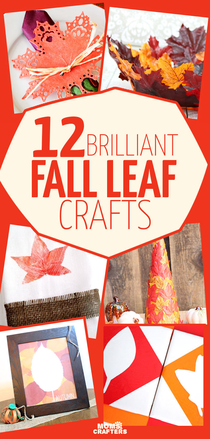 Bright + Colorful Fall Leaf Crafts