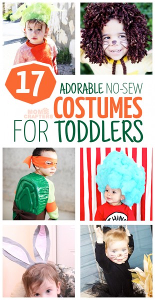 17 DIY No Sew Costumes for Toddlers * Moms and Crafters