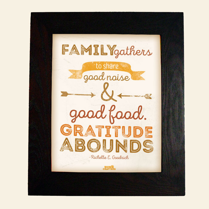 Free Printable Thanksgiving Wall Art