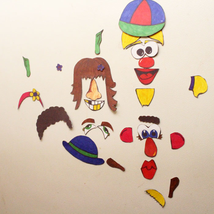 Aren't these funny face magnets adorable? Click for this free printable kids activity - perfect for toddlers, preschool, and beyond!