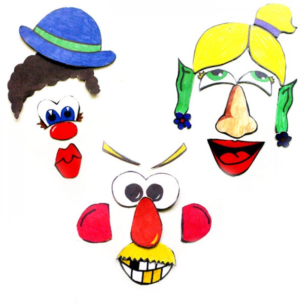 Free Printable Funny Face Magnets * Moms and Crafters