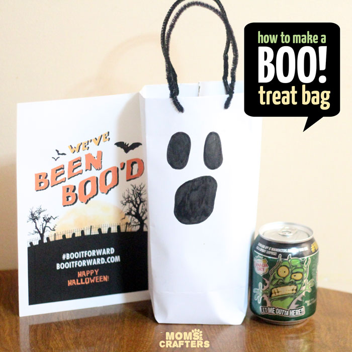 DIY Ghost Treat Bag + a free printable