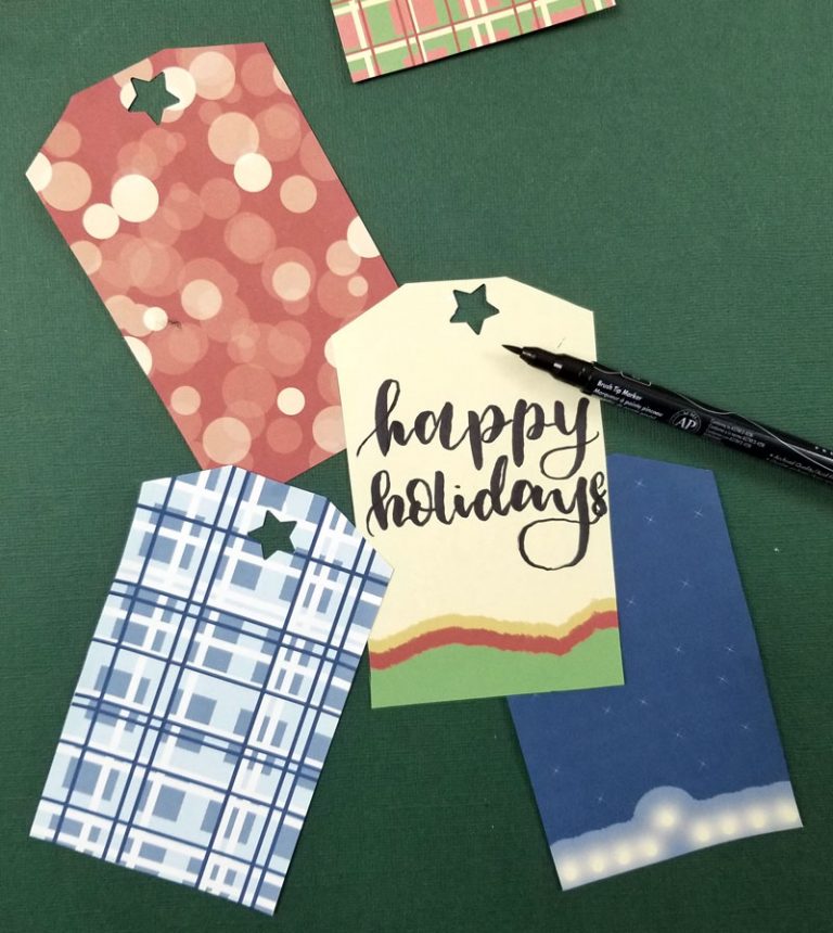 Free Printable Holiday Gift tags for Christmas and Hanukkah!
