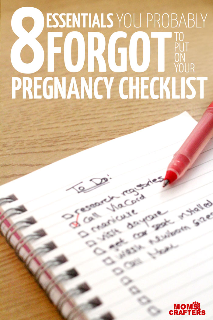 Don't forget these things from your pregnancy checklist! You probably remembered the name research and the baby registries and the name research, but you won't want to forget these essentials. | Pregnancy tips