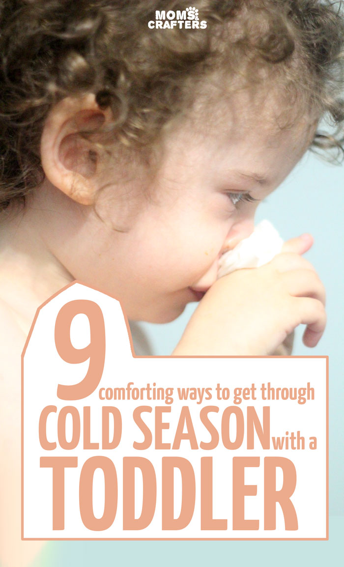 Comforting tips for dealing with a toddler's cold and getting through the season happily (including how to make toddler tea!). Some great parenting tips for toddlers!