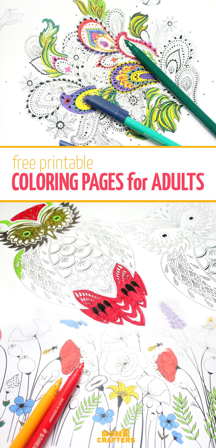 There's nothing as relaxing as these complex free printable coloring pages for adults! They are so meditative - and you can download them for free!