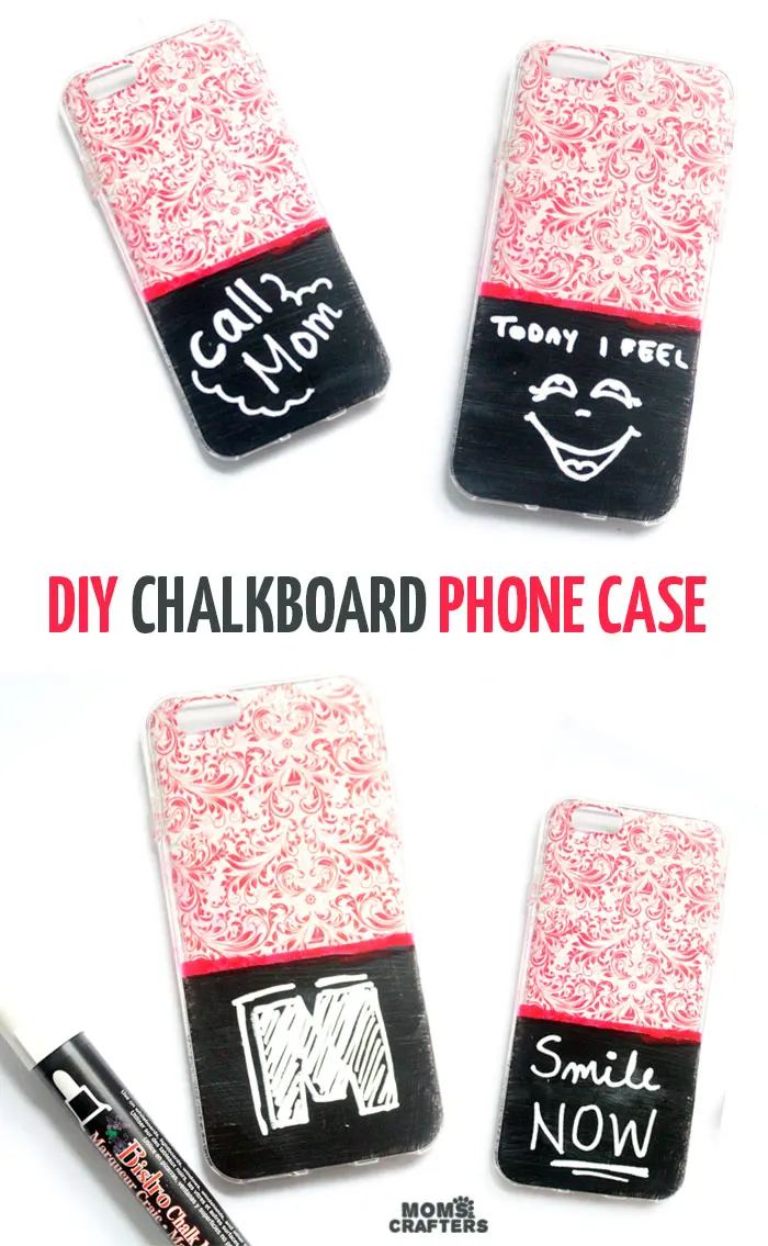 Make this adorable chalkboard cell phone case and personalize the message on it! I love this easy chalkboard craft for teens and tweens - want to make ten of them myself!