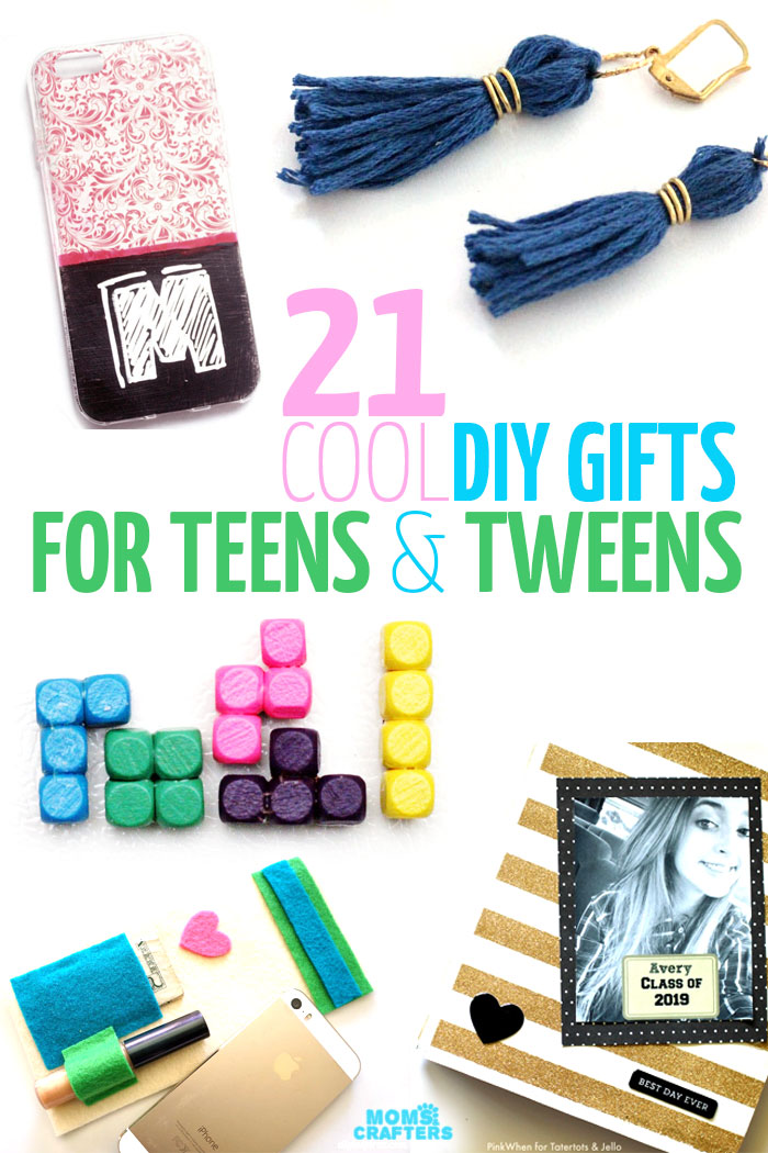 21 DIY Gifts for teens and tweens - all of these are polished and fun to give as gifts. They also make great crafts for teens for all year round.