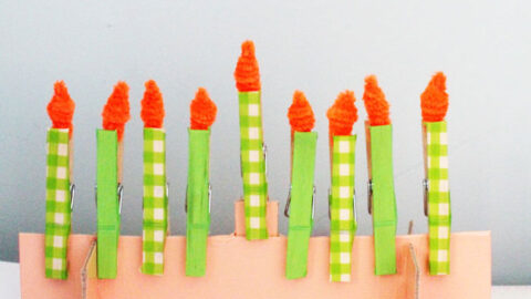 Hanukkah Menorah Craft for Kids