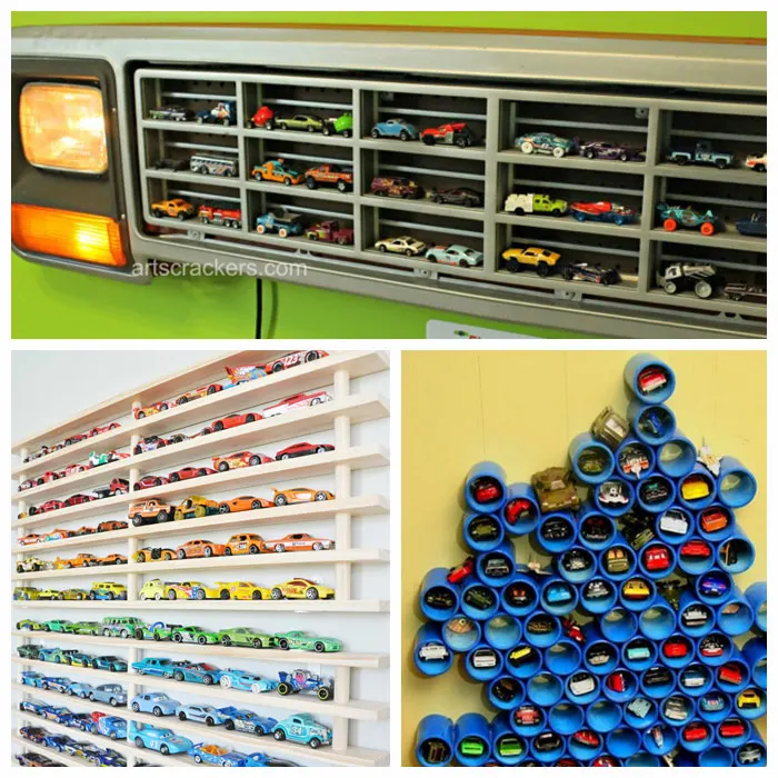 Hot Wheels Display Ideas to DIY * Moms and Crafters