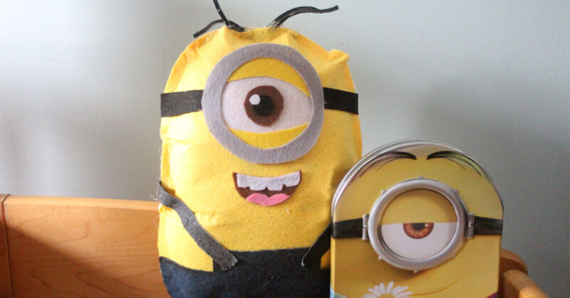 Diy Felt Minion Pillow Craft No Sew Moms And Crafters