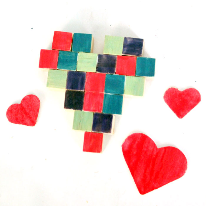 Make this stunning and easy mosaic heart magnet craft for kids, teens or adults! It's such a simple and easy-to-gift valentine's day craft, that's perfect for year-round too!