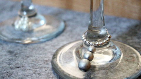 DIY Elegant Snowman Stemware Charms