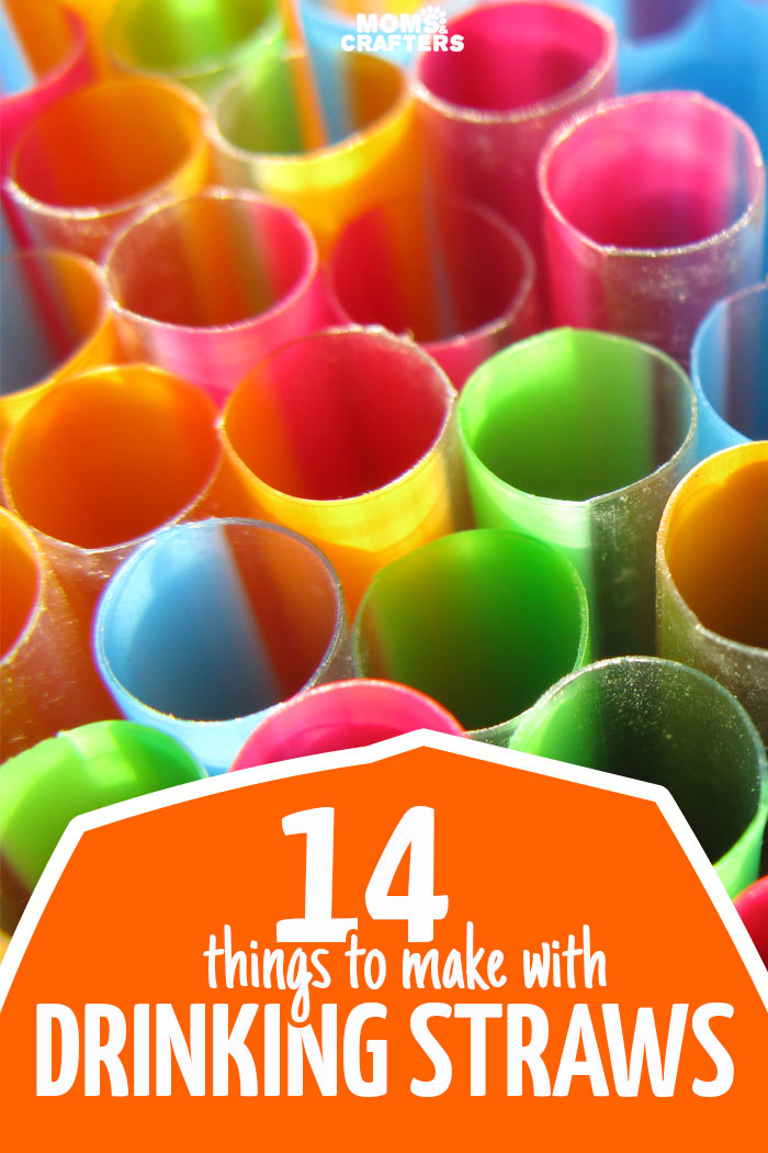 14 of the BEST and most unique things to make with straws - these straw crafts use both paper straws and plastic, and include kids crafts, adult DIY, and unique ideas for teens too.