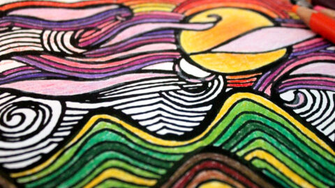 Free Printable Adult Coloring Pages – Sunsets ‘n Scenes